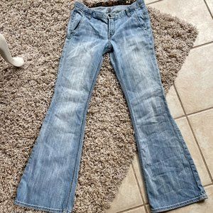 Express Fit and Flare Light Demin Jeans 4 Womens